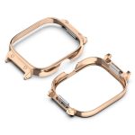 For Redmi Watch 4 Metal Frame Watch Protective Case(Rose Gold) - Image 2