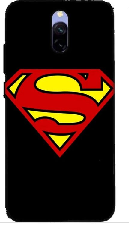 Θήκη Σιλικόνης Μαύρη Back Cover Με Σχέδιο Superman (XIAOMI REDMI 5