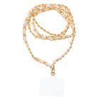 Κρεμαστό τηλέφωνο STRAP / μήκος σχοινιού 116 cm (58 cm στη θηλιά) / γύρω από το λαιμό - λευκό