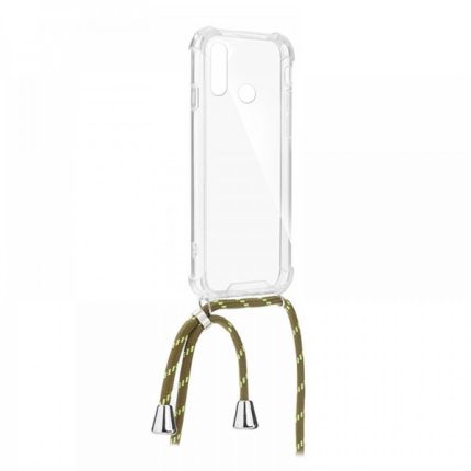 Θήκη Σιλικόνης Cord Back Cover με Λουράκι για Xiaomi Redmi Note 7 (Πράσινο)