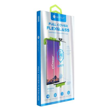 Bestsuit Flexible 5D Full Glue υβριδικό γυαλί για Xiaomi 13 Pro μαύρο (Hot Bending)