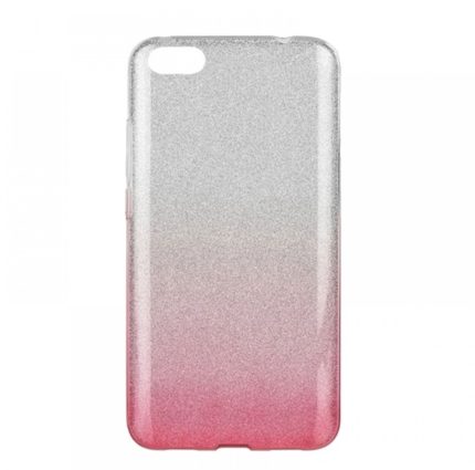 FORCELL SHINING BACK COVER CASE FOR HUAWEI Y6 2019 CLEAR/PINK