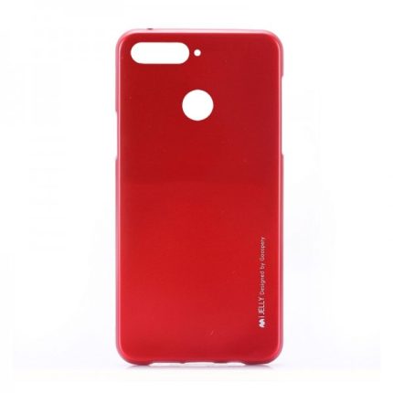 Θήκη i Jelly Metal Back Cover για Huawei Y6 HONOR 7A (Κόκκινο)