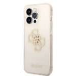 Guess Glitter 4G Big Logo Back Cover Πλαστικό Χρυσό (iPhone 14 Pro)