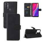 For TCL 30 SE Skin Feel Magnetic Flip Leather Phone Case(Black)