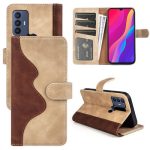 For TCL 30 SE / 305 / 306 Stitching Horizontal Flip Leather Phone Case(brown)