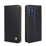 For TCL 30 SE/306/305 Non-Magnetic Retro Texture Leather Phone Case(Black)