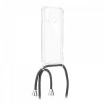 Θήκη Σιλικόνης Cord Back Cover με Λουράκι για Xiaomi Redmi 7 (Μαύρο)