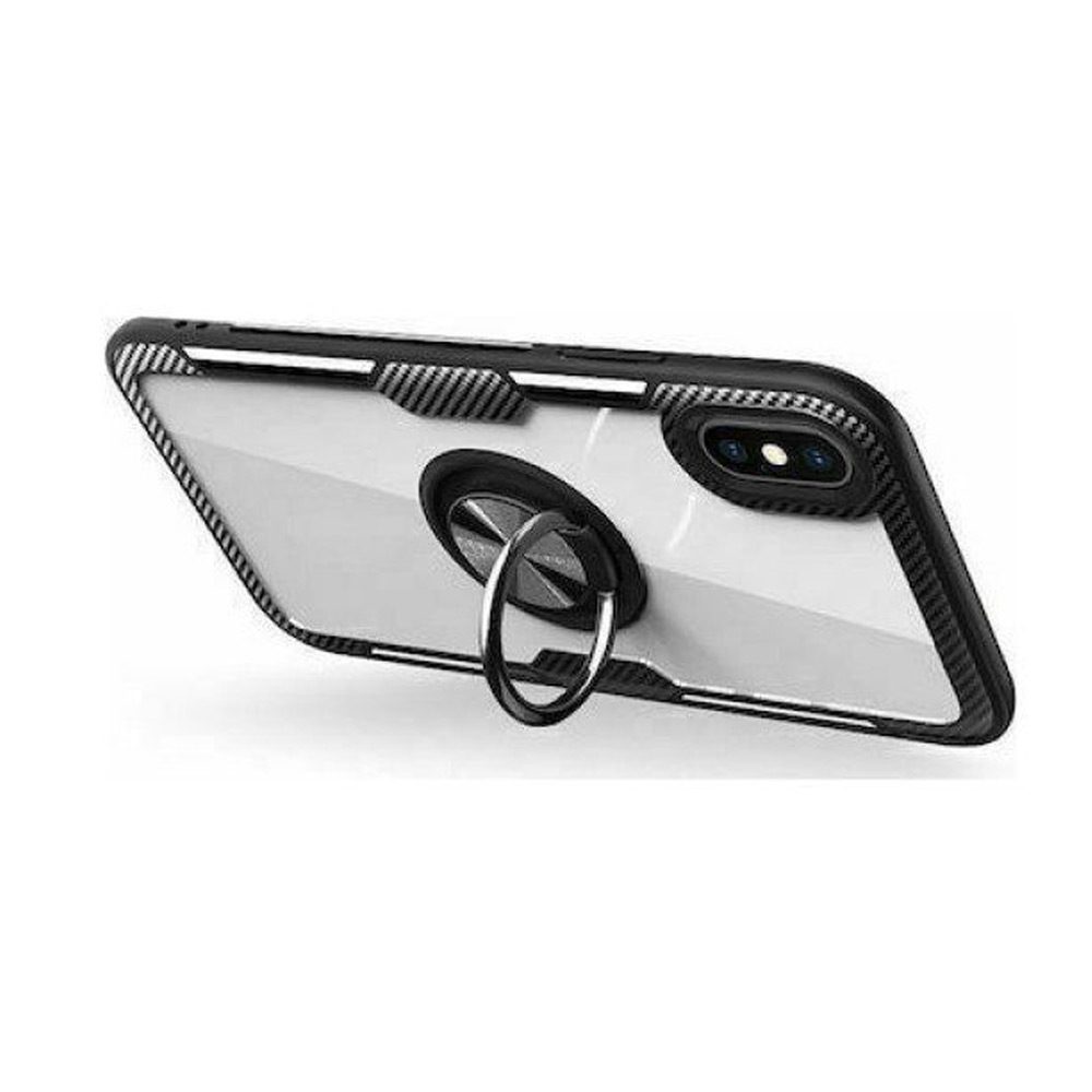 thiki-forcell-carbon-clear-ring-for-huawei-p30-lite-black Θήκη Forcell Carbon Clear Ring για Huawei P30 Lite black - Image 1