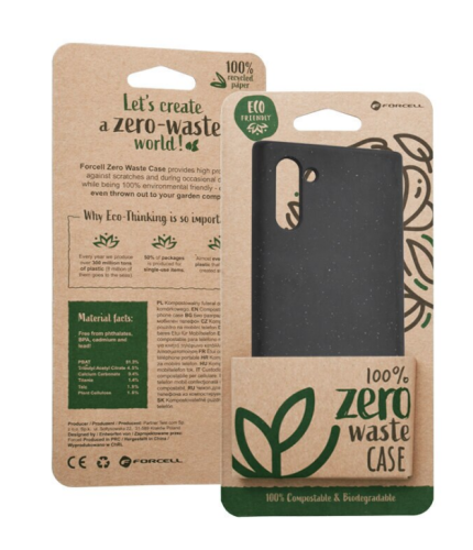 Forever Bio Case Back Cover Σιλικόνης Μαύρο (Galaxy Note 10)