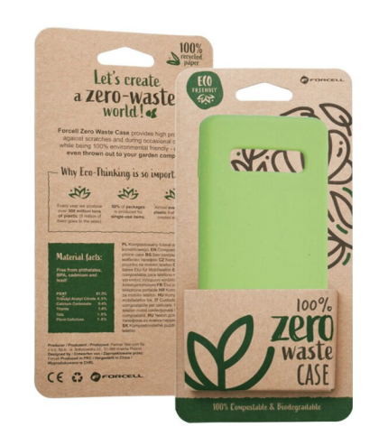 Forcell Zero Waste Bio Back Cover Πράσινο (Galaxy S10+)
