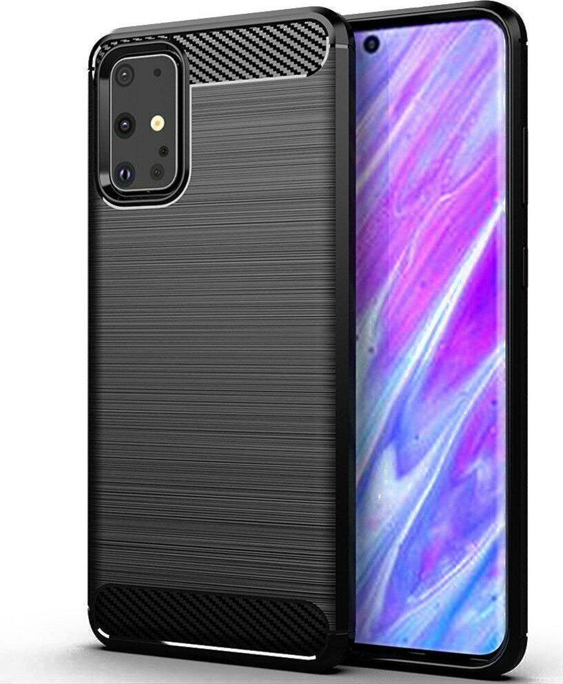Forcell Rugged Armor Back Cover Σιλικόνης Μαύρο (Galaxy S20) - Image 1