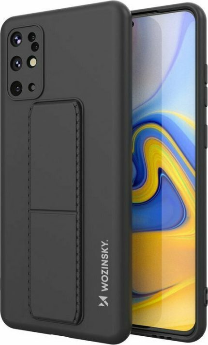 Wozinsky Kickstand Flexible Back Cover Σιλικόνης Μαύρο (Galaxy S20+)