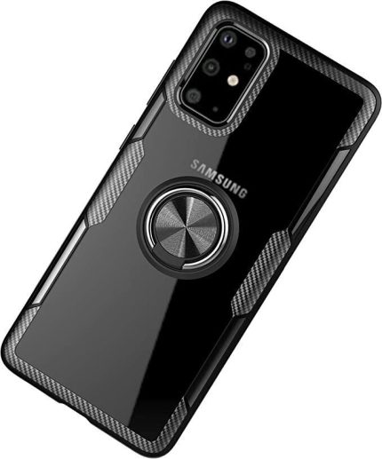 Forcell Carbon Back Cover Σιλικόνης Μαύρο (Galaxy S20)