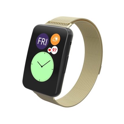 Για Huawei Watch Fit Milanese Watch Band (Champagne Gold