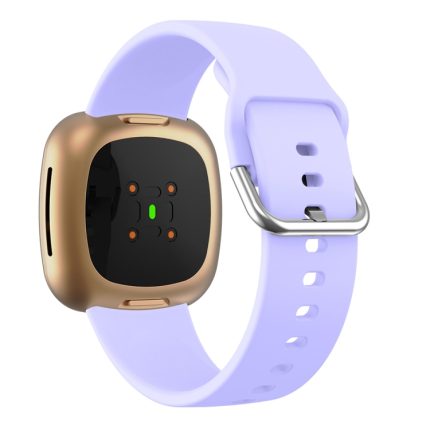 Για Fitbit Versa 3 Silicone Watch Band(Λεβάντα Μωβ)