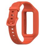 For Huawei Band 8 / Huawei Band 7 / Honor Band 6 Universal Integrated Silicone Watch Band(Red Tea Orange) - Image 5