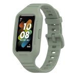 For Huawei Band 8 / Huawei Band 7 / Honor Band 6 Universal Integrated Silicone Watch Band(Light Green)