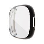Για Fitbit Versa 4 / Sense 2 Ηλεκτρολυτική Θήκη Ρολογιού TPU Πλήρους Κάλυψης (Μαύρη)