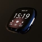 Για Fitbit Versa 4 / Sense 2 Ηλεκτρολυτική Θήκη Ρολογιού TPU Πλήρους Κάλυψης (Μαύρη) - Image 3