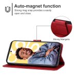 For Realme C55 Leather Phone Case(Red) - Image 4