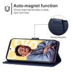 For Realme C55 Leather Phone Case(Blue) - Image 4