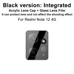 Για Xiaomi Redmi NOTE12 4G παγκόσμια imak υψηλής ευκρίνειας ενσωματωμένη ταινία γυαλιού φακού μαύρη έκδοση - Image 5