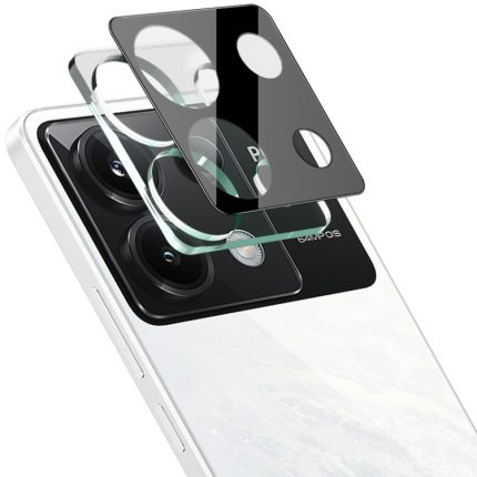 Για Xiaomi Poco X6 5G imak υψηλής ευκρίνειας ενσωματωμένη ταινία φακών γυαλιού μαύρη έκδοση