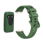 For Huawei Band 8 Silicone Protective Case + Silicone Watch Band Kit(Green) - Image 2