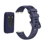 For Huawei Band 8 Silicone Protective Case + Silicone Watch Band Kit(Navy Blue) - Image 5