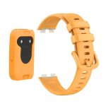 For Huawei Band 8 Silicone Protective Case + Silicone Watch Band Kit(Yellow) - Image 5
