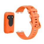 For Huawei Band 8 Silicone Protective Case + Silicone Watch Band Kit(Orange) - Image 5