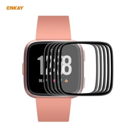 5 PC για Fitbit Versa 3 / Fitbit Sense ENKAY καπέλο-Prince 3D Full Screen Soft PC Edge + PMMA HD οθόνη προστατευτικό ταινία