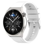 Για Huawei Watch GT3 42mm 20mm - Για Huawei Watch GT2 42mm / Watch 2 20mm - Για Honor Magic Watch 2 42mm 20mm Προεξέχουσα κεφαλή λουράκι σιλικόνης 20mm Ασημένια πόρπη (WHITE) - Image 5
