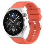Για Huawei Watch GT3 42mm 20mm - Για Huawei Watch GT2 42mm / Watch 2 20mm - Για Honor Magic Watch 2 42mm 20mm Προεξέχουσα κεφαλή λουράκι σιλικόνης 20mm Ασημένια πόρπη (ORANGE)