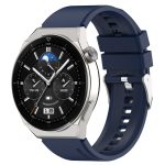 20mm Για Huawei Watch GT3 42mm 20mm - Για Huawei Watch GT2 42mm / Watch 2 20mm - Για Honor Magic Watch 2 42mm 20mm Προεξέχουσα κεφαλή λουράκι σιλικόνης 20mm Ασημένια πόρπη (NAVY BLUE) - Image 4