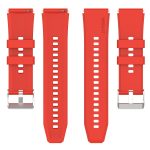 Για Huawei Watch GT3 42mm 20mm - Για Huawei Watch GT2 42mm / Watch 2 20mm - Για Honor Magic Watch 2 42mm 20mm Προεξέχουσα κεφαλή λουράκι σιλικόνης 20mm Ασημένια πόρπη (RED) - Image 3