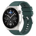 Για Huawei Watch GT3 42mm 20mm - Για Huawei Watch GT2 42mm / Watch 2 20mm - Για Honor Magic Watch 2 42mm 20mm Προεξέχουσα κεφαλή λουράκι σιλικόνης 20mm Ασημένια πόρπη (DARK GREEN) - Image 4