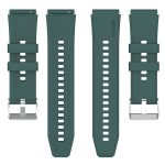 Για Huawei Watch GT3 42mm 20mm - Για Huawei Watch GT2 42mm / Watch 2 20mm - Για Honor Magic Watch 2 42mm 20mm Προεξέχουσα κεφαλή λουράκι σιλικόνης 20mm Ασημένια πόρπη (DARK GREEN) - Image 7