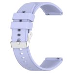 Για Huawei Watch GT3 42mm 20mm - Για Huawei Watch GT2 42mm / Watch 2 20mm - Για Honor Magic Watch 2 42mm 20mm Προεξέχουσα κεφαλή λουράκι σιλικόνης 20mm Ασημένια πόρπη (PURPLE) - Image 2