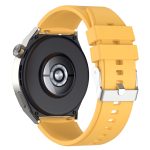 Για Honor Magic Watch 2 42mm 20mm προεξέχον κεφάλι λουράκι σιλικόνης ασημένια πόρπη (κίτρινο)