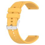 Για Honor Magic Watch 2 42mm 20mm προεξέχον κεφάλι λουράκι σιλικόνης ασημένια πόρπη (κίτρινο) - Image 2