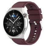 Για Honor Magic Watch 2 42mm 20mm προεξέχον κεφάλι λουράκι σιλικόνης ασημένια πόρπη (κόκκινο κρασί) - Image 4