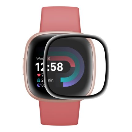 1 PC για Fitbit Versa 4 / Sense 2 ENKAY 3D πλήρους κάλυψης μαλακό PC Edge + PMMA HD ταινία προστασίας οθόνης