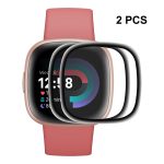 2 PC για Fitbit Versa 4 / Sense 2 ENKAY 3D πλήρους κάλυψης μαλακό PC Edge + PMMA HD οθόνη προστατευτικό ταινία