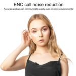 A9 Pro έξυπνη πολύχρωμη οθόνη αφής ANC + ENC μείωση θορύβου ασύρματο ακουστικό Bluetooth (λευκό) - Image 4