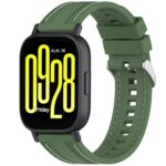 Για Redmi Watch 5 Active / Watch 5 Lite Quick Release Band σιλικόνης με δύο πλευρικές ραφές (πράσινο έλατο)