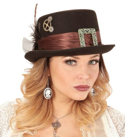 Καπέλο SteamPunk Τσόχινο
