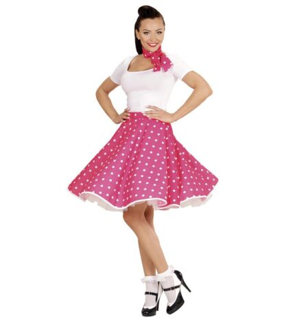 Στολή Polka 50's Ροζ