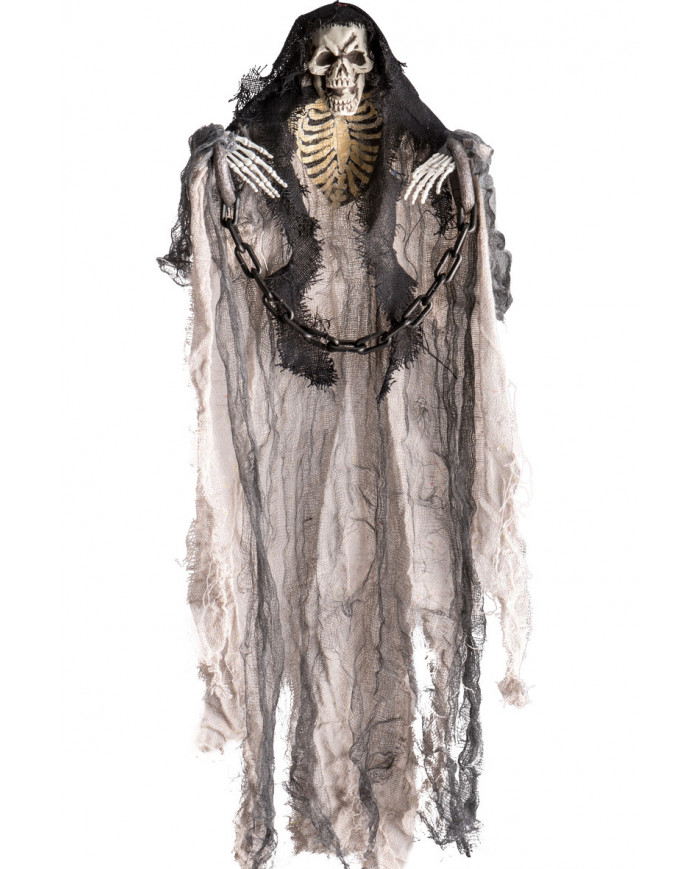 CA_09030_diakosmhtiko_halloween_kremastos_skeletos_alysides Διακοσμητικό Halloween Κρεμαστός Σκελετός Με Αλυσίδες - Image 1